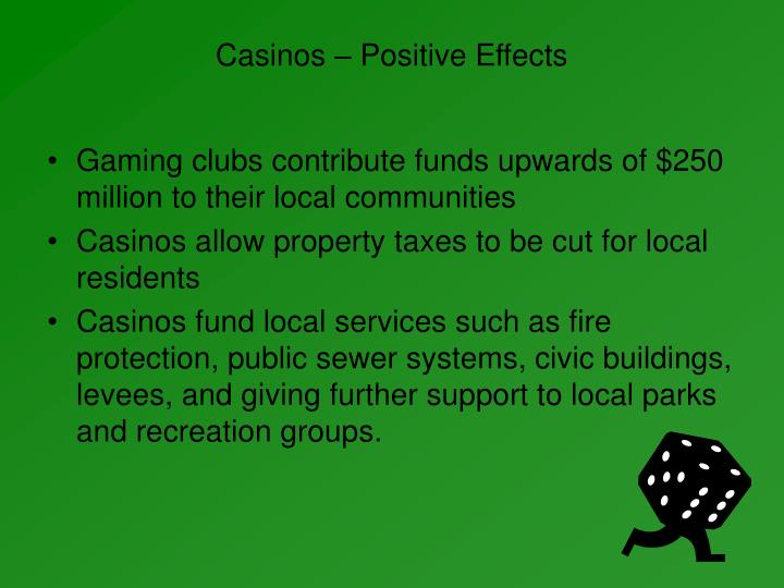 Positive effects of gambling on society jeux gratuit casino machine a sous avec bonus