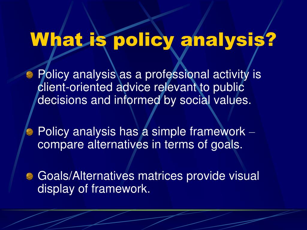 phd in policy analysis