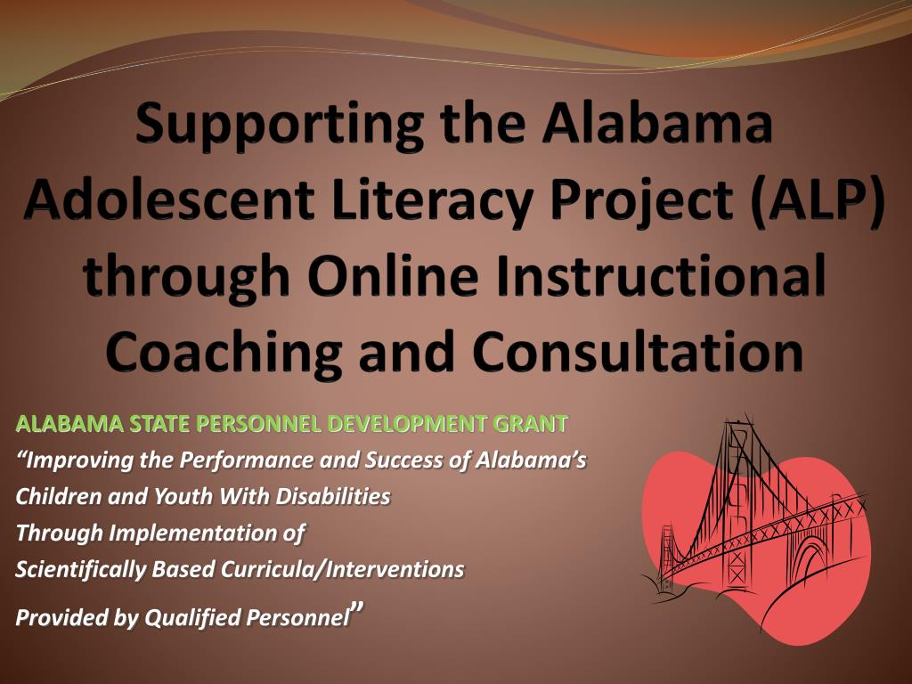 PPT ALABAMA STATE PERSONNEL DEVELOPMENT GRANT “Improving the Performance and Success of