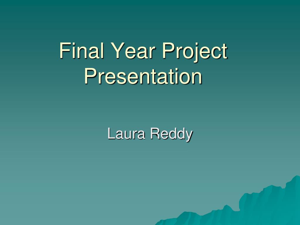 Final Year Project Presentation Template Project Status Report 0