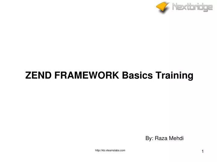 Ppt Zend Framework Basics Training Powerpoint Presentation - 