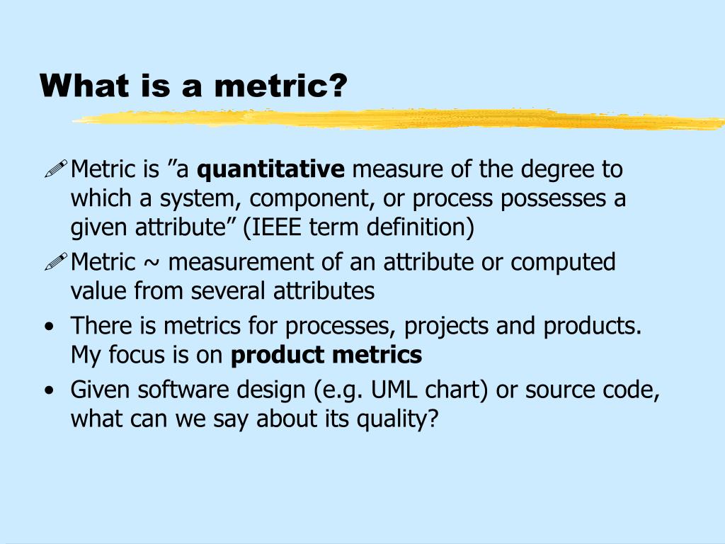 PPT - Object Metrics PowerPoint Presentation, Free Download - ID:2943845