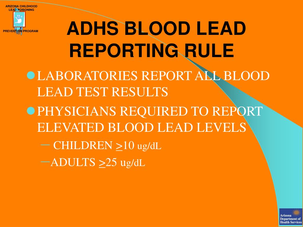 PPT ARIZONA CHILDHOOD LEAD POISONING PowerPoint Presentation, free