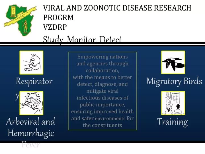 PPT - VIRAL AND ZOONOTIC DISEASE RESEARCH PROGRM VZDRP Study. Monitor