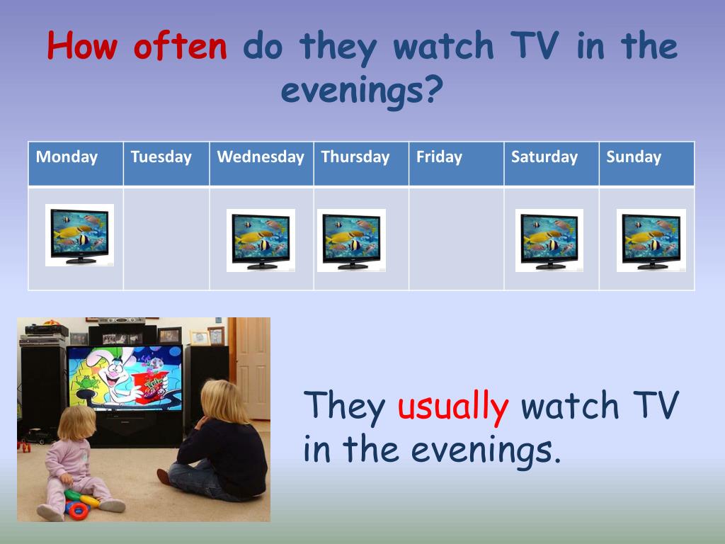 Do you usually watch tv