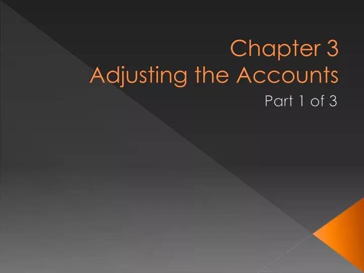chapter 3 adjusting the accounts n.