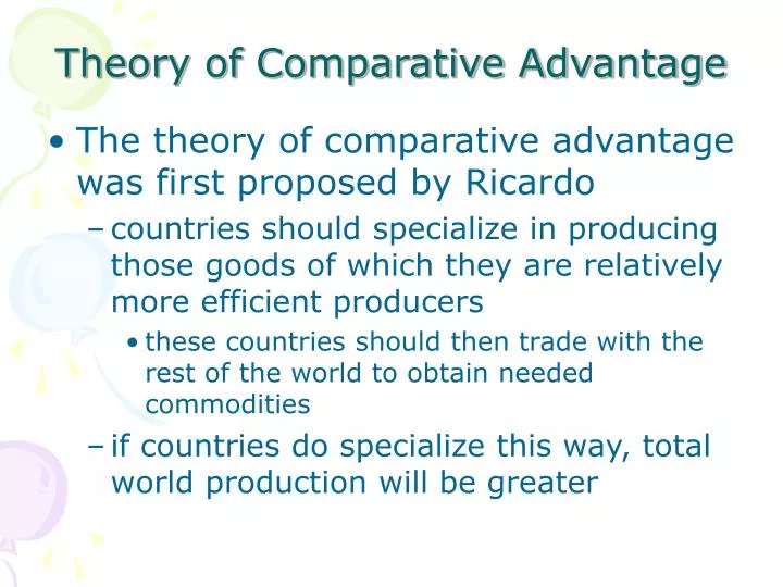 Types Theory Of Trade Presentation