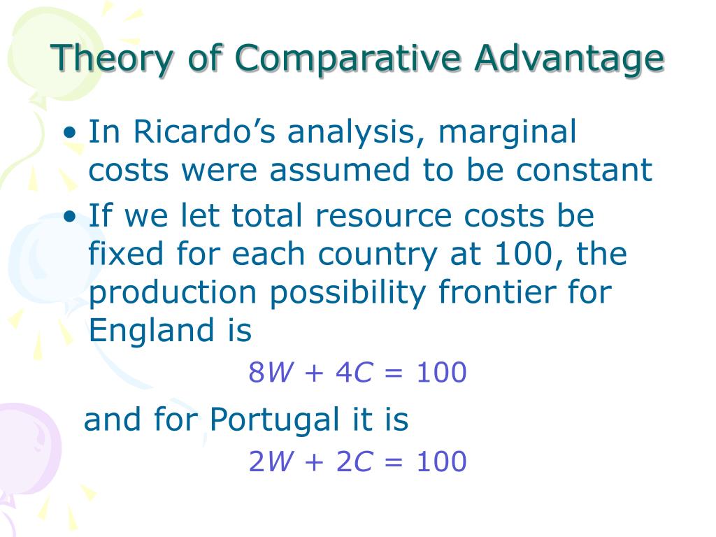 comparative advantage thesis