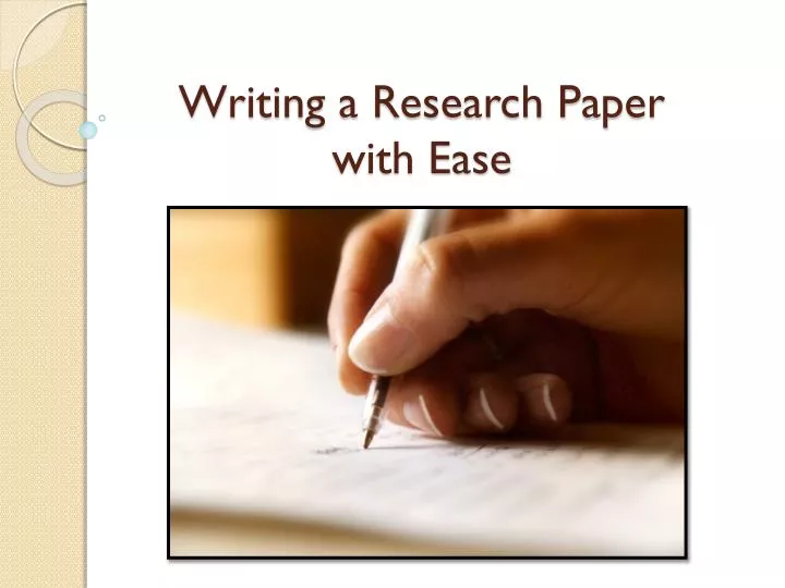 writing a research paper high school ppt