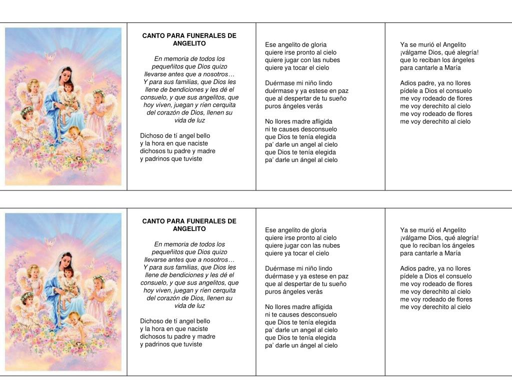 PPT - CANTO PARA FUNERALES DE ANGELITO PowerPoint Presentation, free