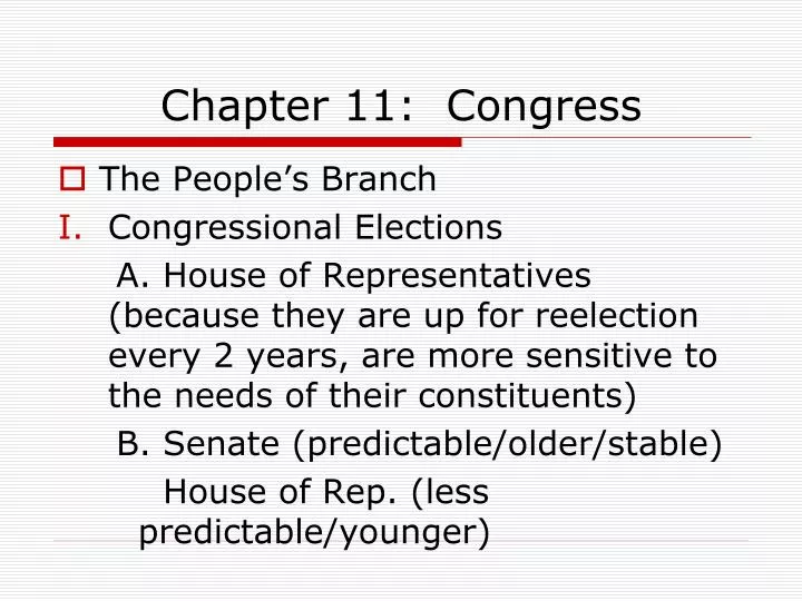 chapter 11 congress n.