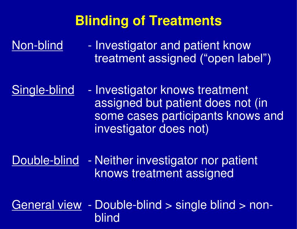 double blind procedure definition