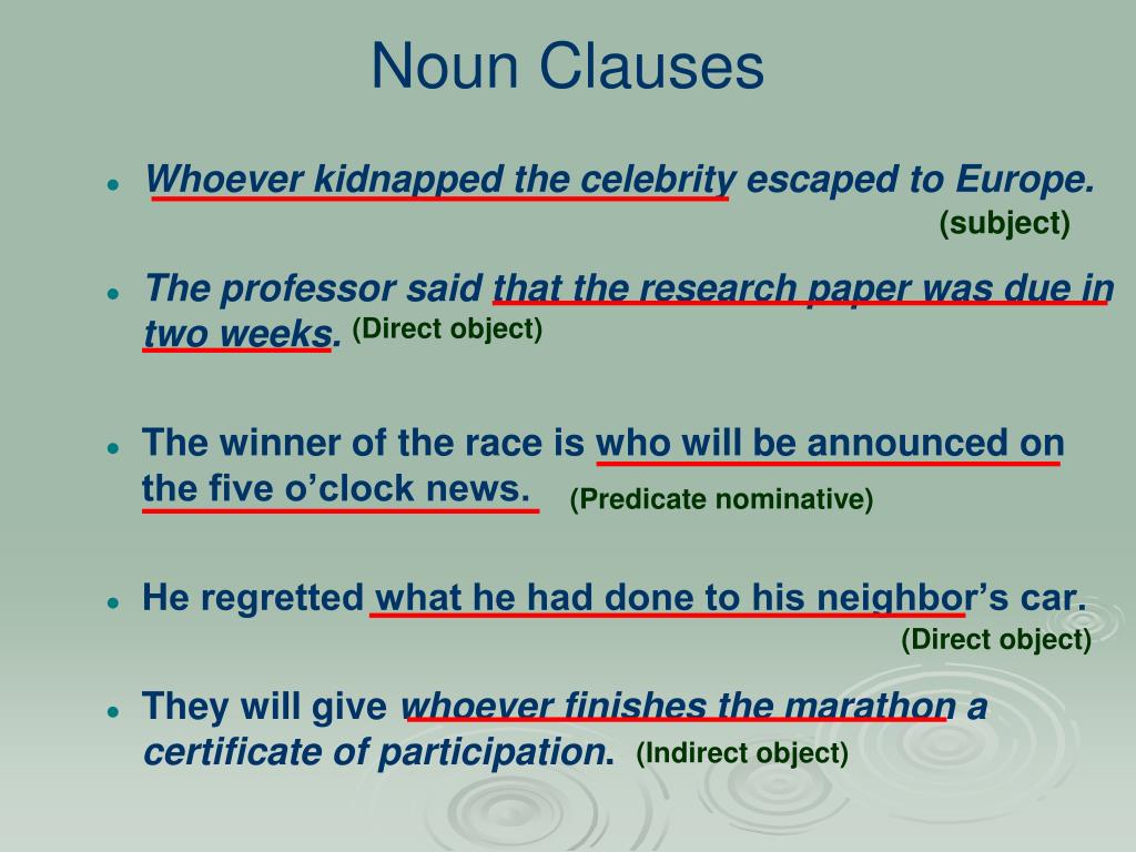 Object clause. Noun Clause. Noun Clauses в английском. Noun Clause примеры. Noun Clause правило.