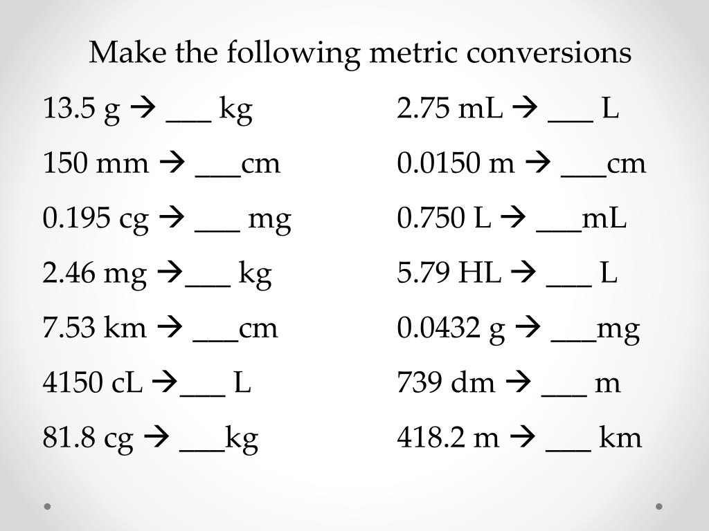 PPT - Measurements and Conversions PowerPoint Presentation, free ...
