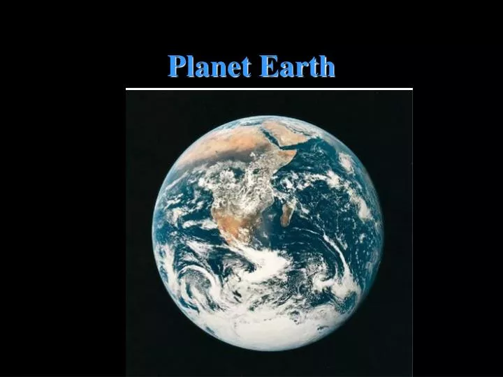 presentation on planet earth