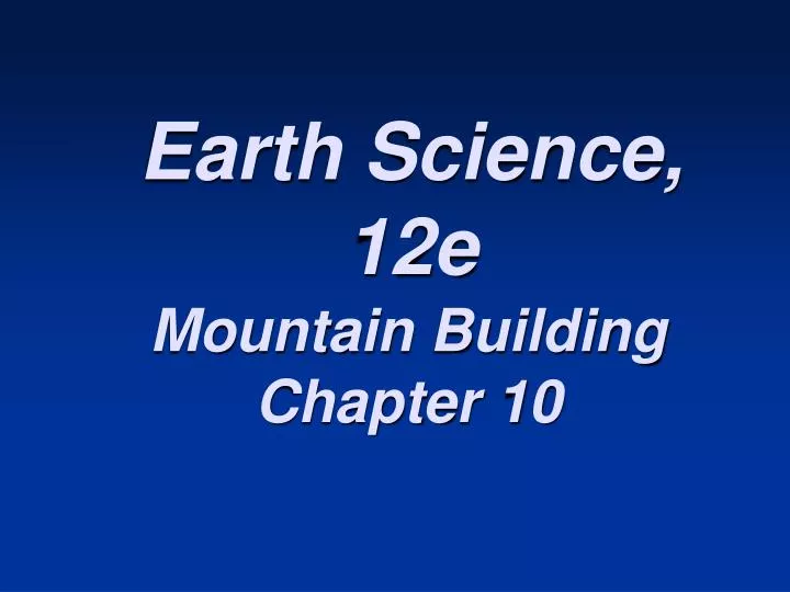 earth science 12e n.