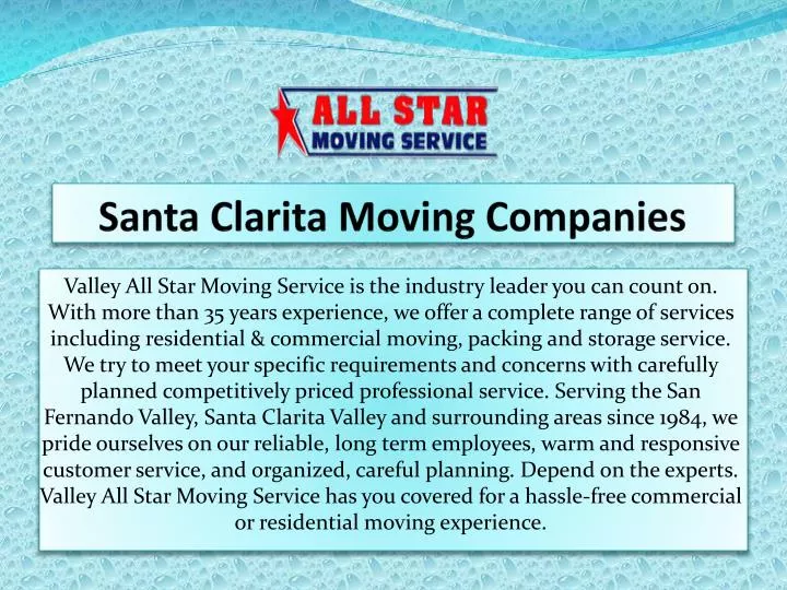 santa clarita moving companies n.