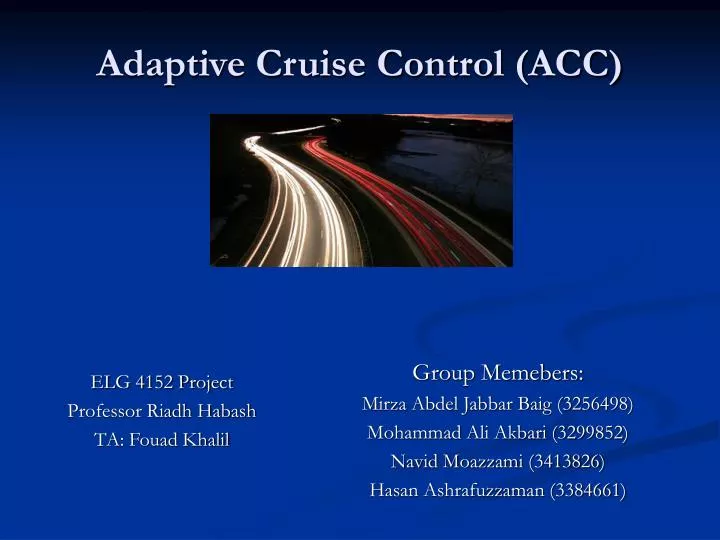 cruise control ppt