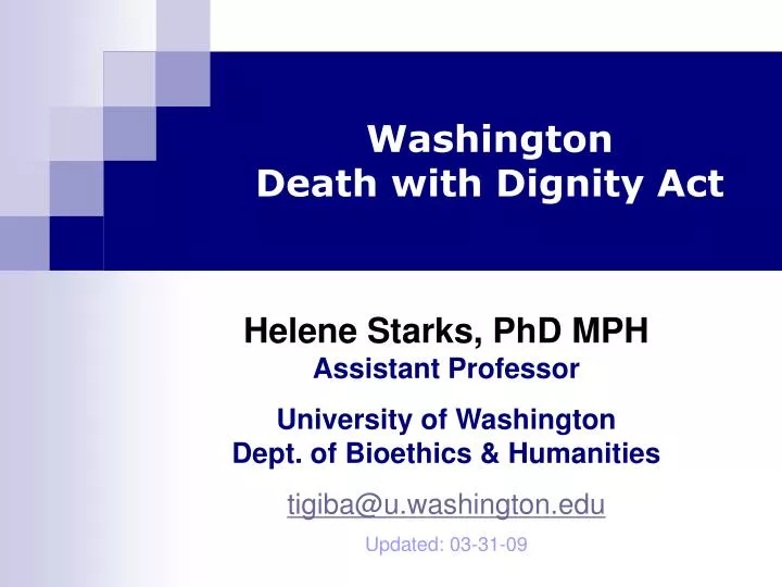 washington death with dignity act n.