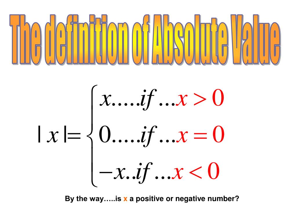 powerpoint presentation on absolute value