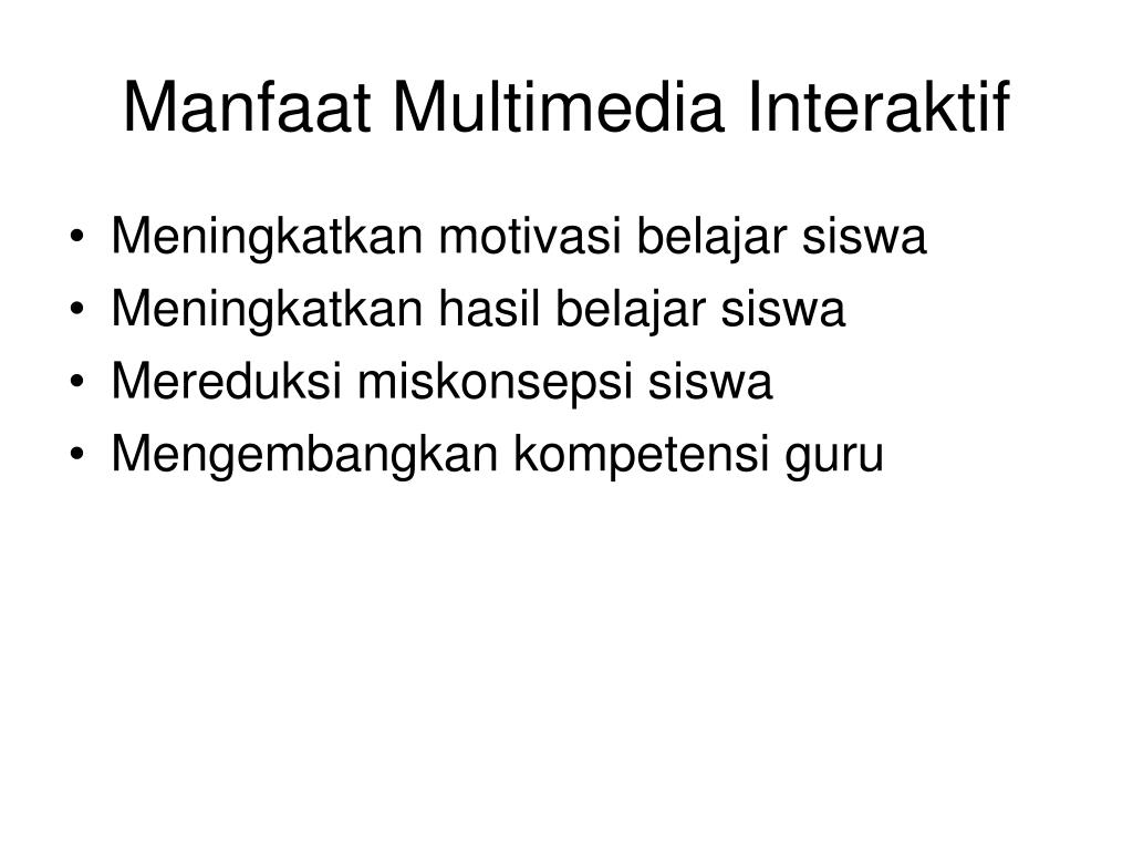 PPT - MULTIMEDIA INTERAKTIF UNTUK MENINGKATKAN HASIL BELAJAR SISWA ...