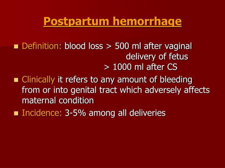 PPT - Antepartum and Postpartum Hemorrhage PowerPoint Presentation - ID ...