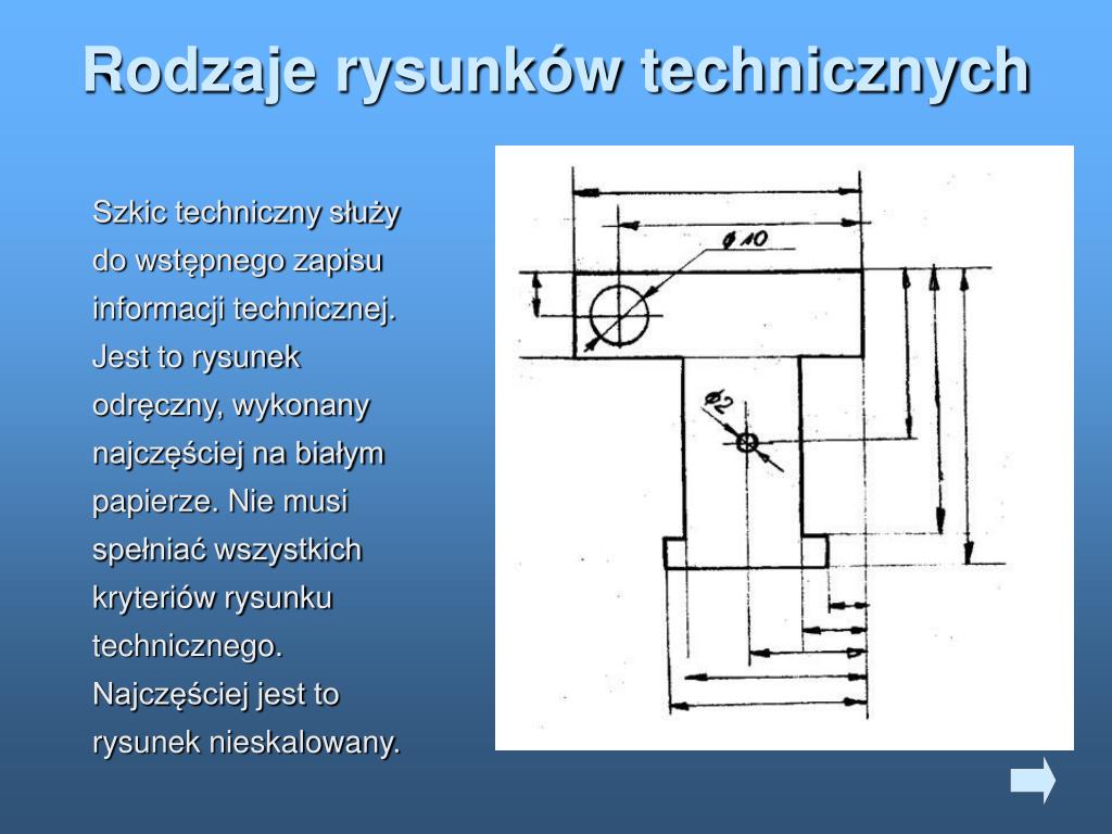 Elementy Rysunku Technicznego Klasa 5 PPT - RYSUNEK TECHNICZNY - PowerPoint Presentation, free download - ID