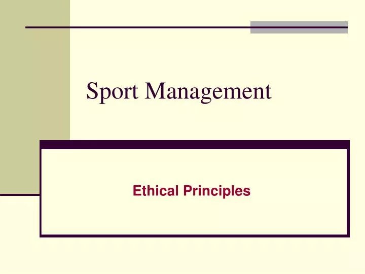 PPT Sport Management PowerPoint Presentation, free download ID2953429