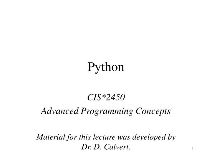 PPT - Python PowerPoint Presentation, free download - ID:2954738