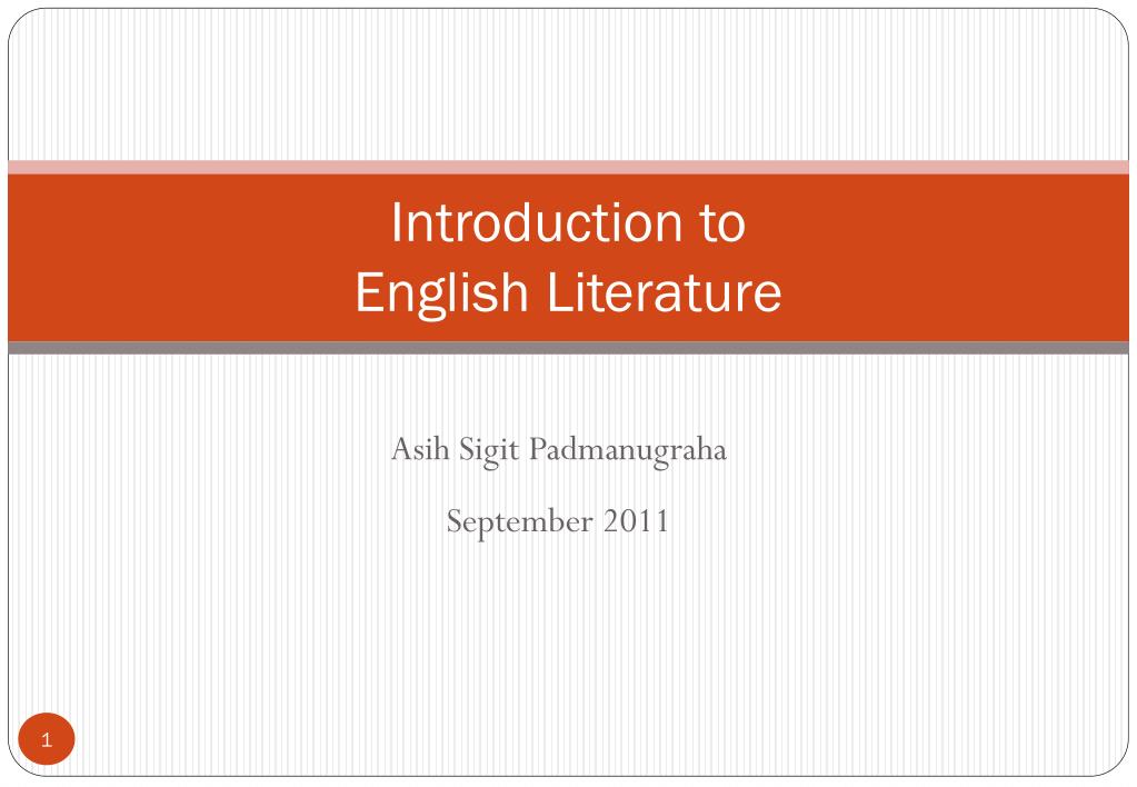 12th Grade English Literature - ppt download