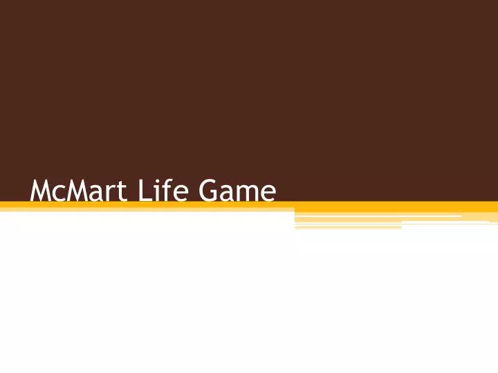mcmart life game n.