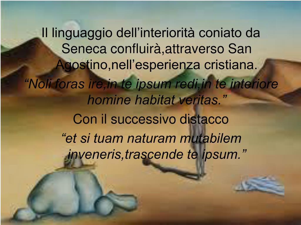 In Interiore Homine Habitat Veritas PPT - IL LINGUAGGIO DELL’INTERIORITA’ PowerPoint Presentation, free