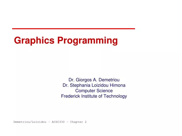 PPT - Graphics Programming PowerPoint Presentation, free download - ID ...