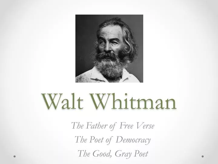 writing style of walt whitman essays Walt whitman: the first modern american poet term american literature most often closely imitated writing styles according to the essay walt whitman and. writing style of walt whitman essays Walt whitman: the first modern american poet term american literature most often closely imitated writing styles according to the essay walt whitman and.
