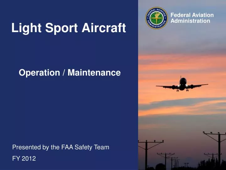 PPT Light Sport Aircraft PowerPoint Presentation, free download ID