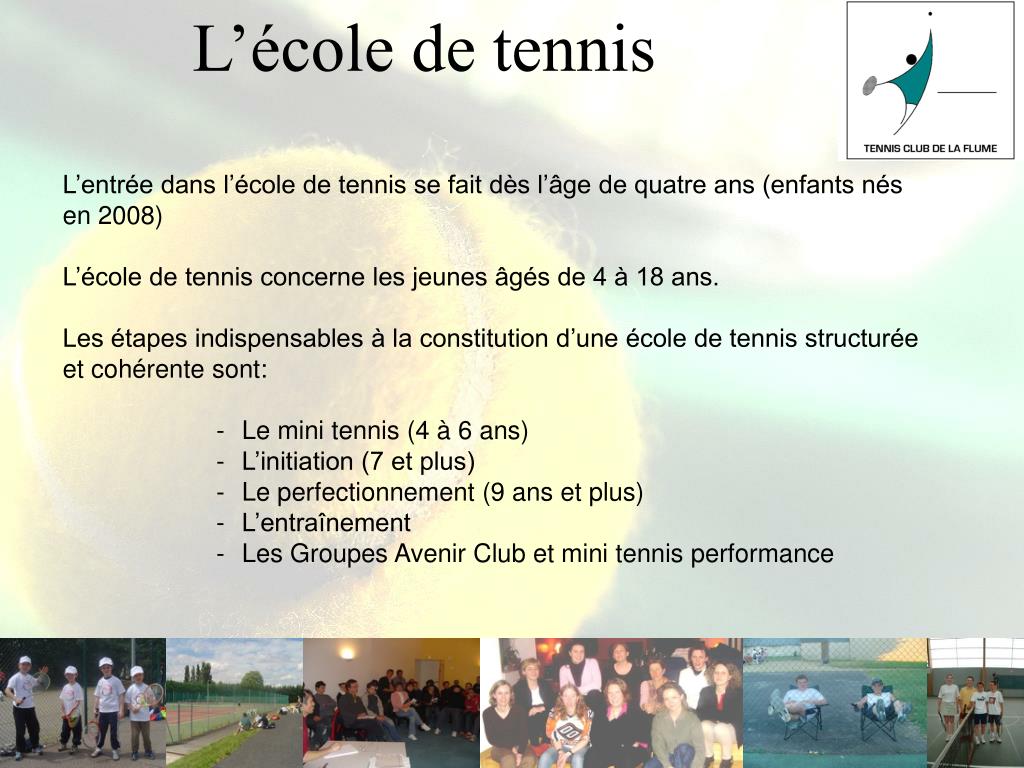 PPT - TENNIS CLUB DE LA FLUME Cintré, La Chapelle Thouarault, L'Hermitage  PowerPoint Presentation - ID:2959285
