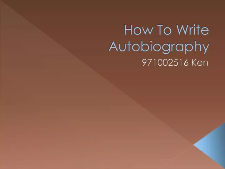 how to write autobiography Find out how to write an autobiography that captures the essence of your life and makes for a potential best-seller that will make you famous. how to write autobiography Find out how to write an autobiography that captures the essence of your life and makes for a potential best-seller that will make you famous.