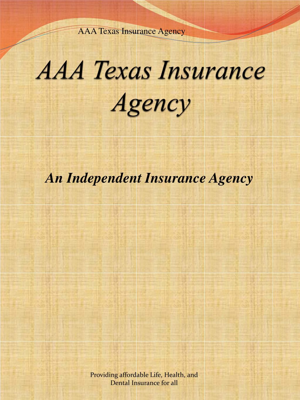 PPT - AAA Texas Insurance Agency PowerPoint Presentation, free download -  ID:2960033
