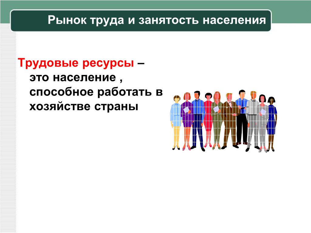 Рынок труда тест 10 класс. Рынок труда и занятость. Занятость населения. Занятость населения и безработица. Трудовые ресурсы и рынок труда.