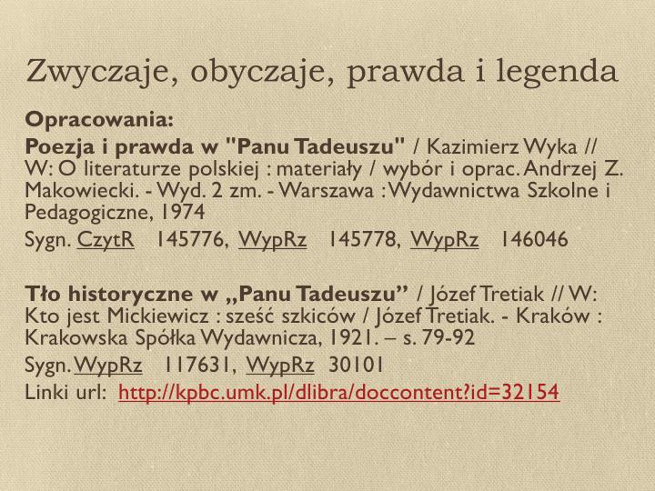 Obyczaje W Panu Tadeuszu Scenariusz Lekcji PPT - „Pan Tadeusz” Adama Mickiewicza PowerPoint Presentation - ID:2961476