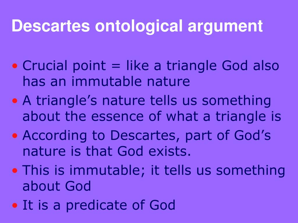 the ontological argument proves the existence of god essay