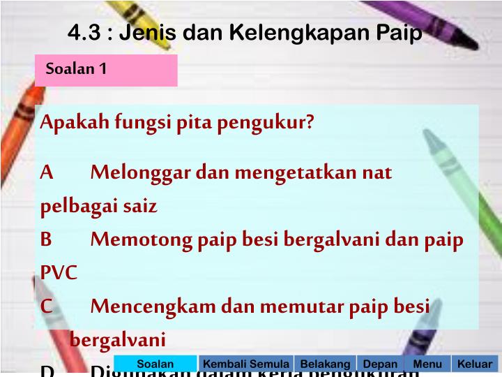 Ppt 4 3 Jenis Dan Kelengkapan Paip C Alatan Tangan Perpaipan 4 3 Jenis Dan Kelengkapan Paip