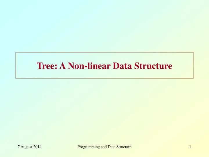 PPT - Tree: A Non-linear Data Structure PowerPoint Presentation, free ...