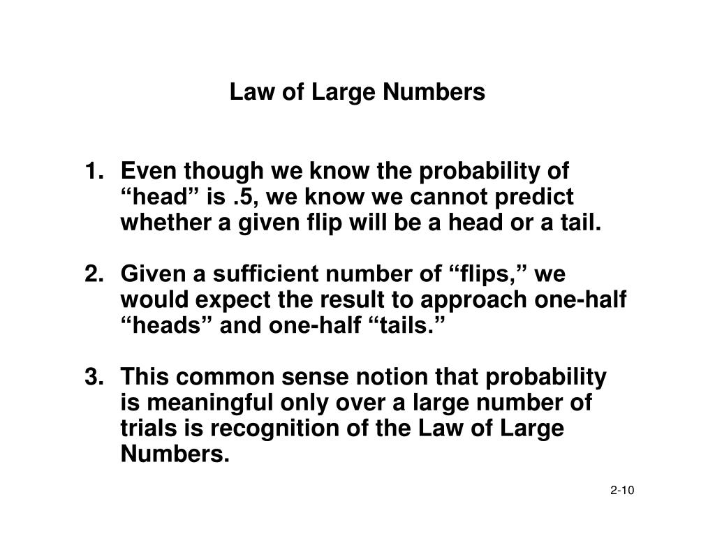 Law of Large Numbers: What It Is, How It's Used, Examples