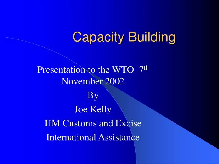 capacity building n.
