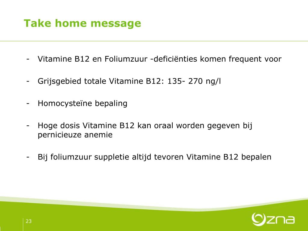 Medisch wangedrag Ramkoers Pigment PPT - Anemie door Vitamine B12 en Foliumzuur Deficiëntie PowerPoint  Presentation - ID:2965150