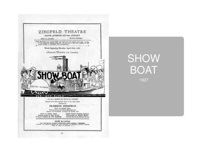 show boat n.