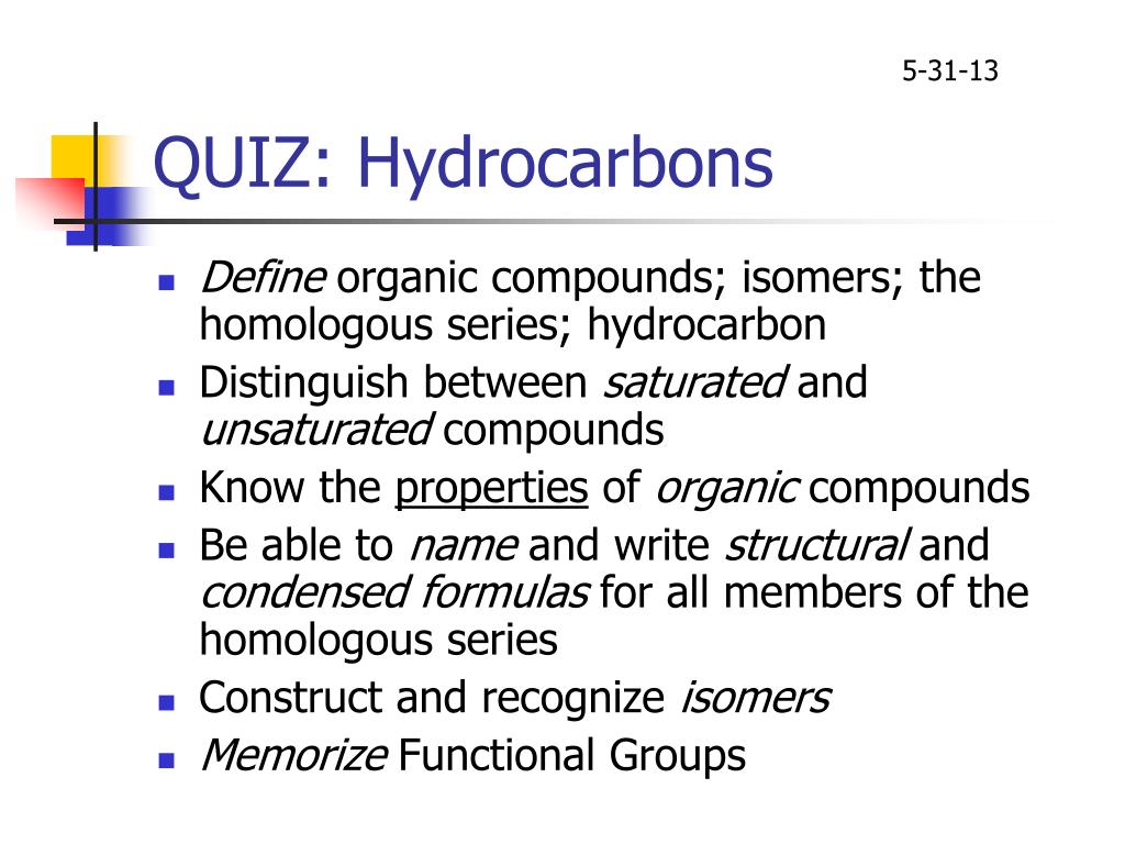 Hydrocarbon Essays