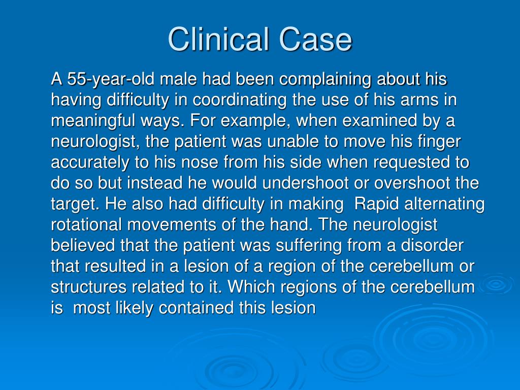 what is a clinical case presentation