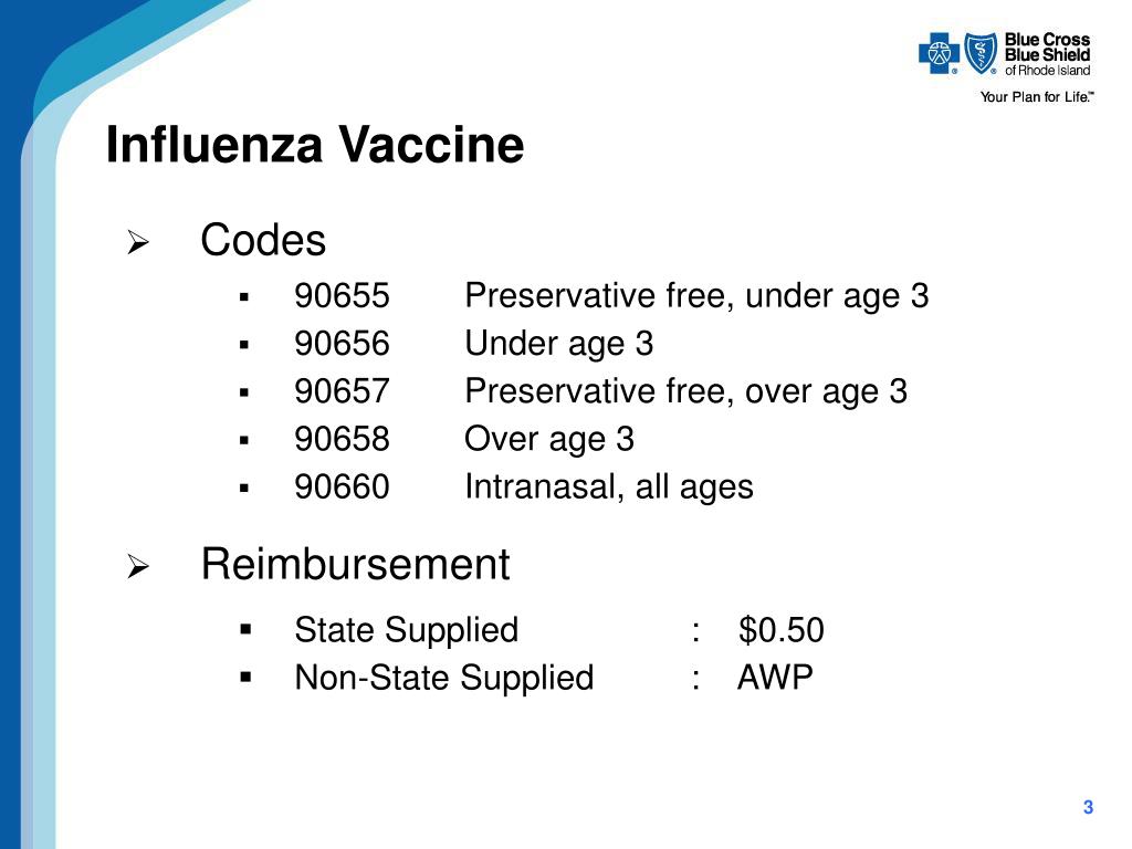 PPT - 2008/2009 Influenza Vaccine Billing & Reimbursement Information ...